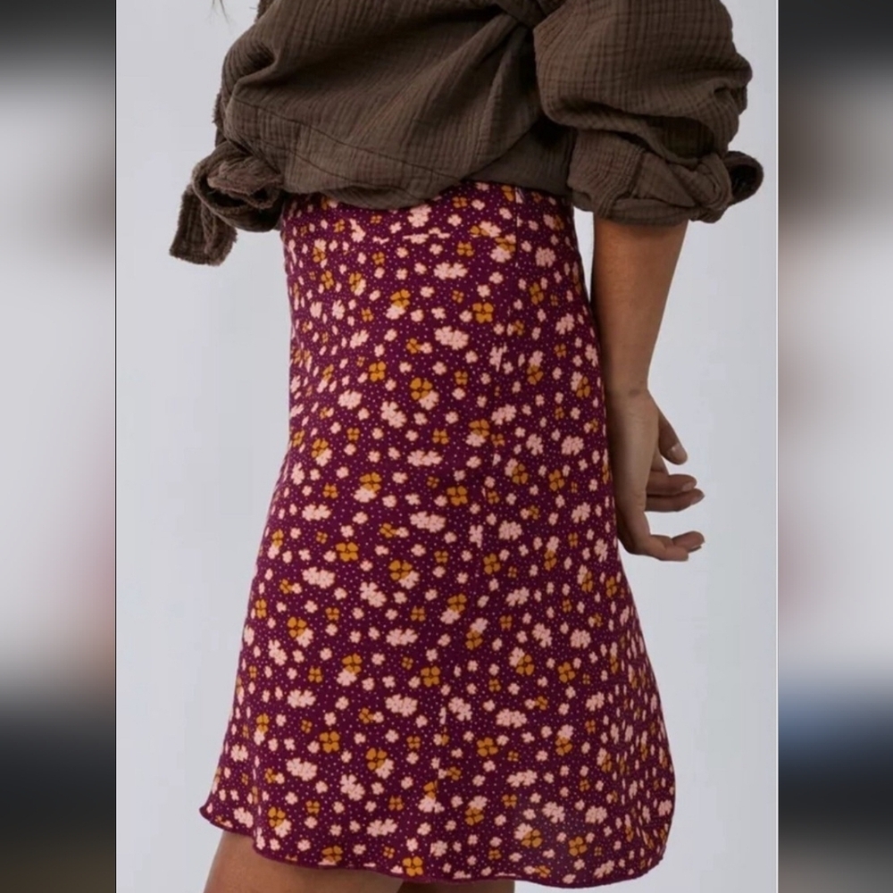 Free People Irl Floral Midi Skirt - Picture 2 of 9
